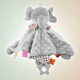 Cobertor de Segurança para Bebê Pelúcia Elefante Naninha