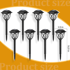Kit com 6 Luminárias Solares de Jardim para Caminhos Externos