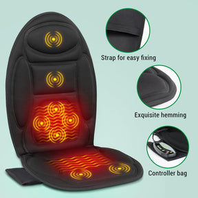 Almofada de Massagem para Cadeira e Assento de Carro com Aquecimento