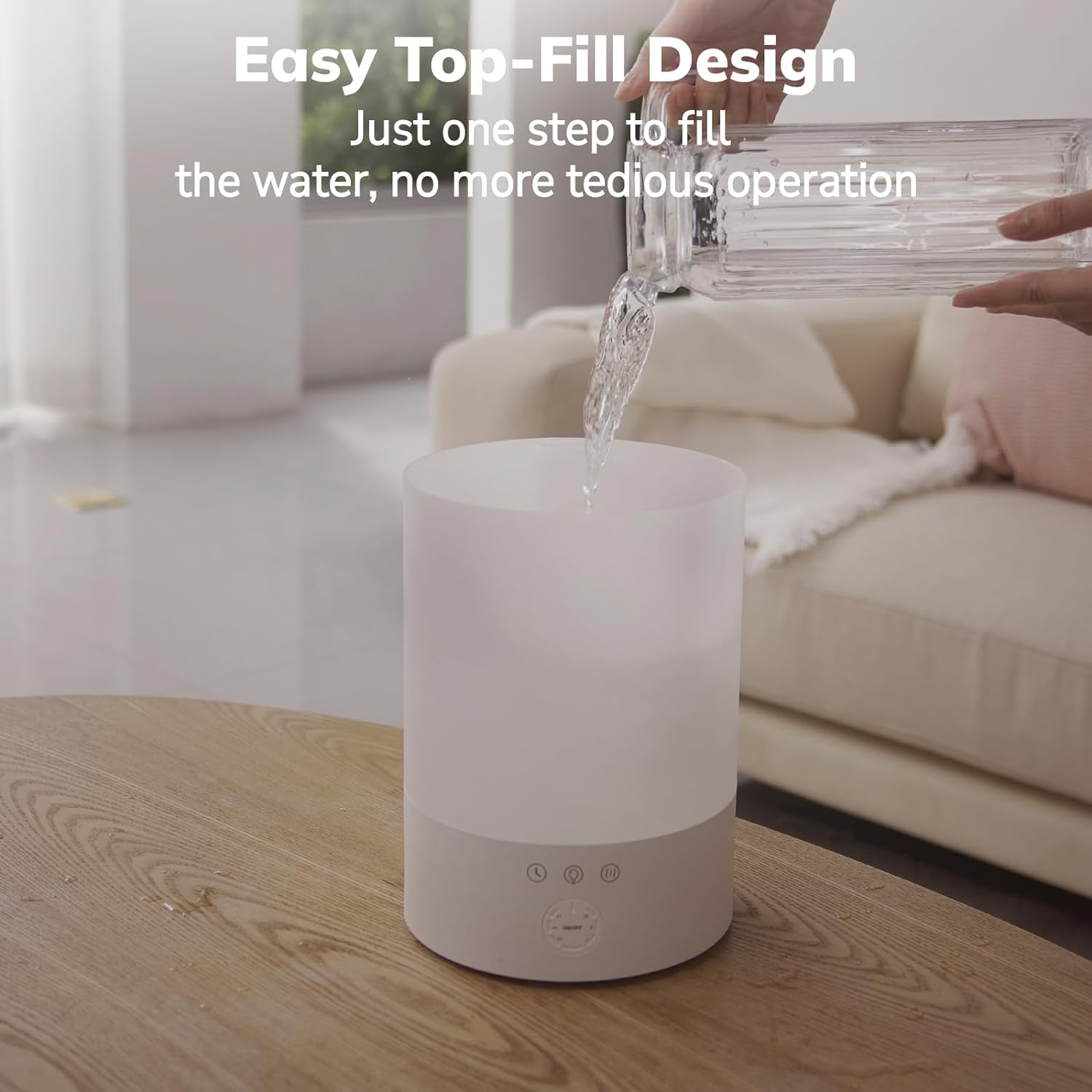 Umidificador de Ar Ultrassônico de Névoa Fria Pure Enrichment para Ambientes Grandes