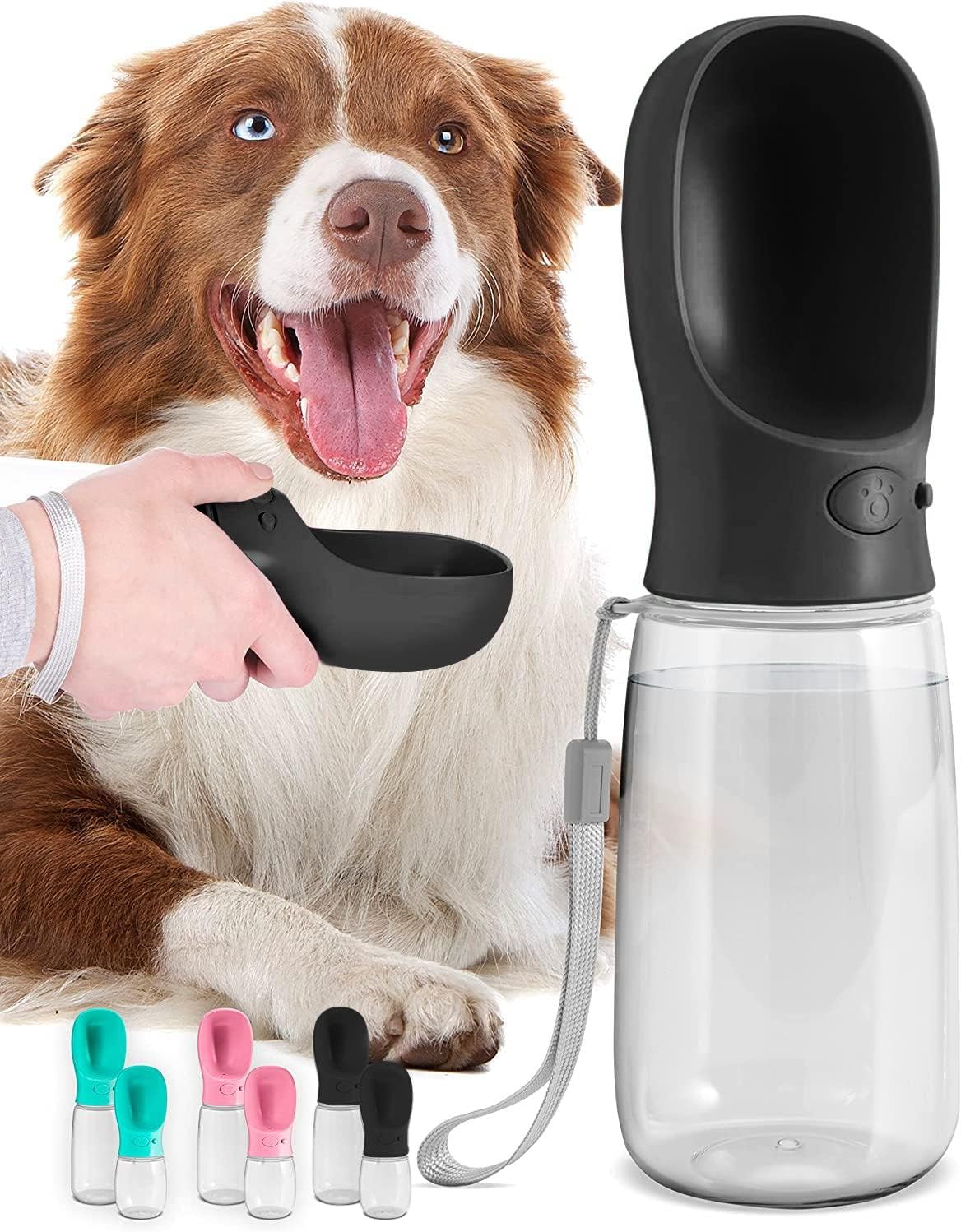 Garrafa de água portátil de 560 ml para cães