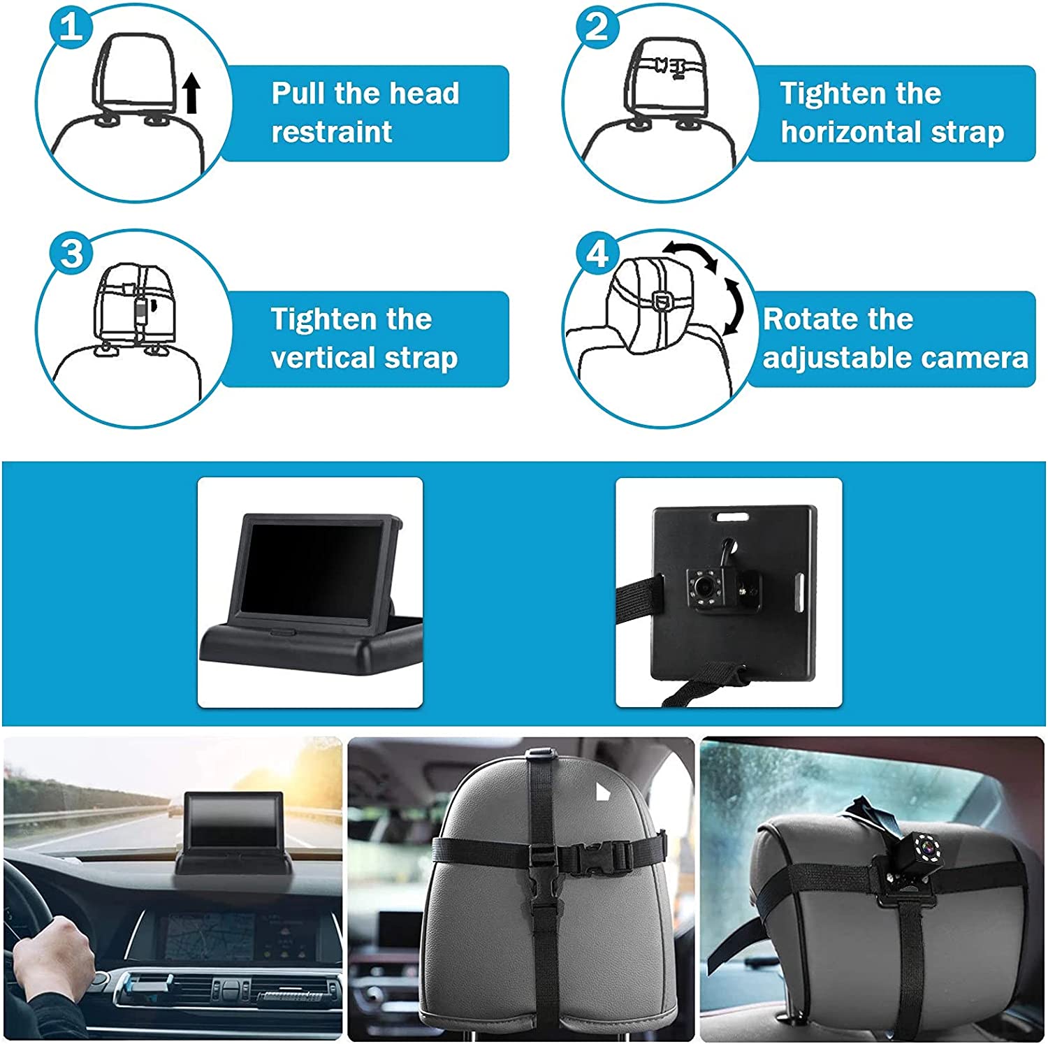 Câmera de Monitoramento Premium para Bebês em Carros