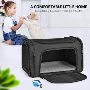 Bolsa de Transporte para Cães e Gatos de Pequeno e Médio Porte até 6,8 kg