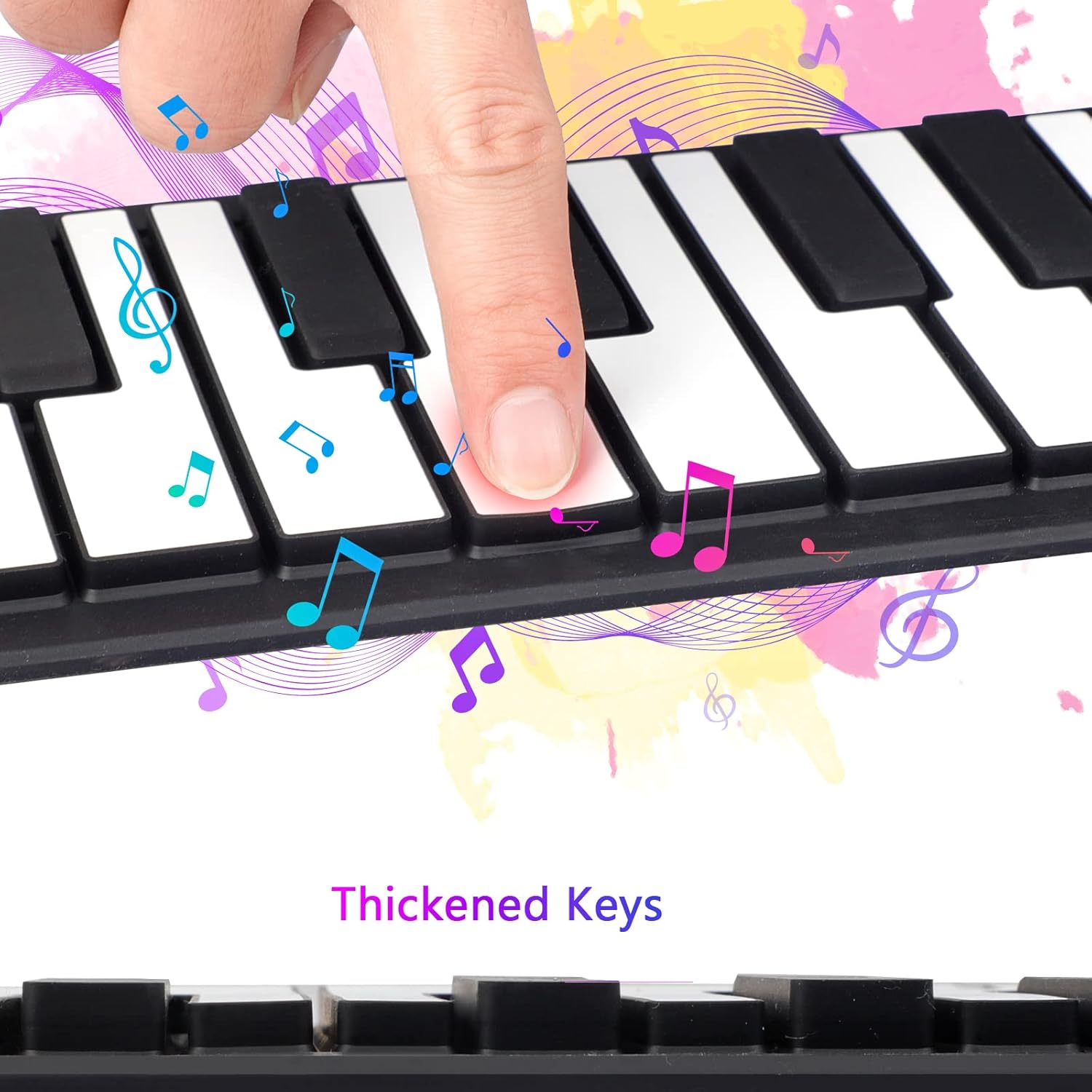 Piano Teclado Portátil Dobrável