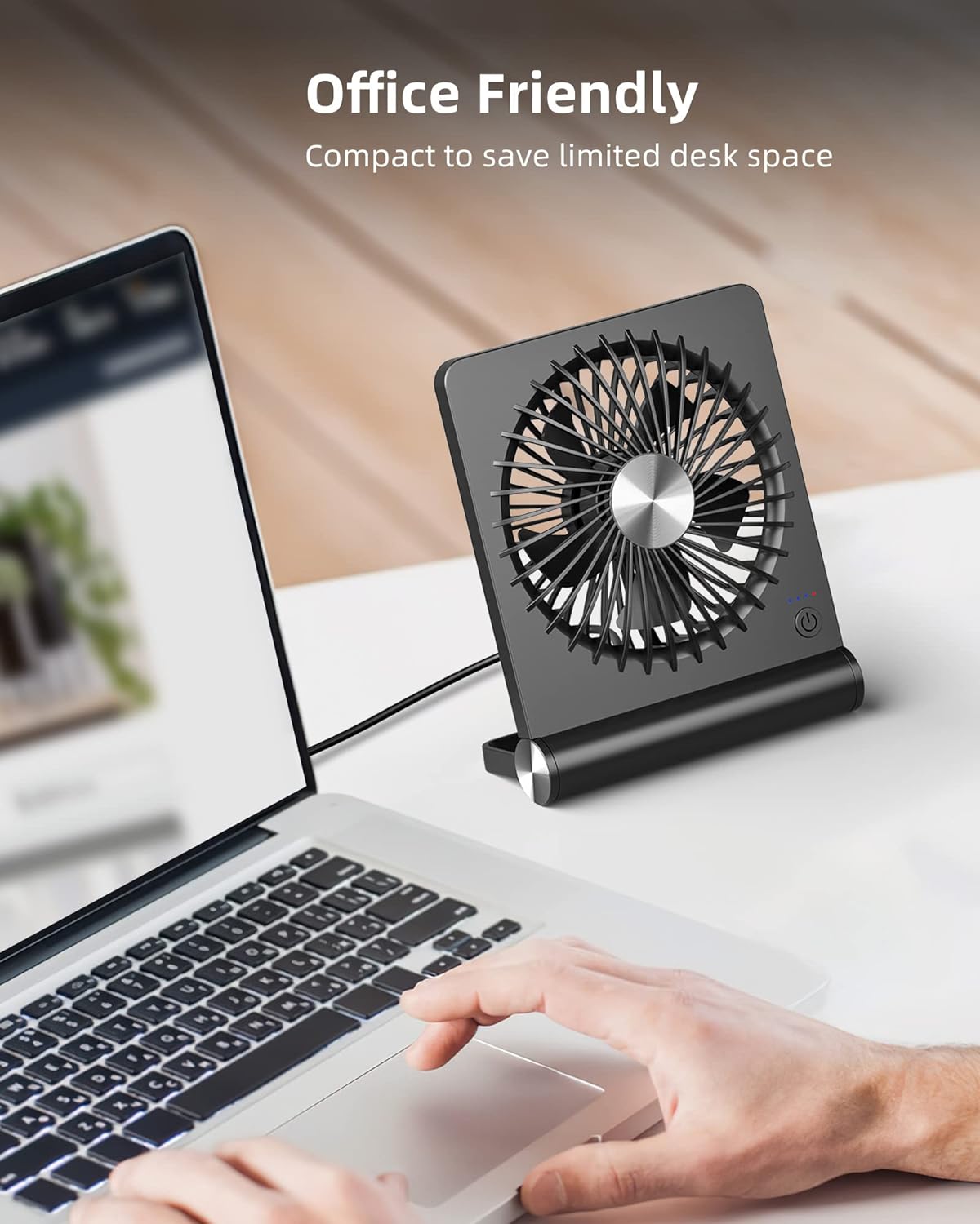 Mini Ventilador de Mesa Ultra Silencioso