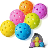 Conjunto de 6 Bolas de Pickleball para Ambiente Externo de Alta Visibilidade e Duráveis
