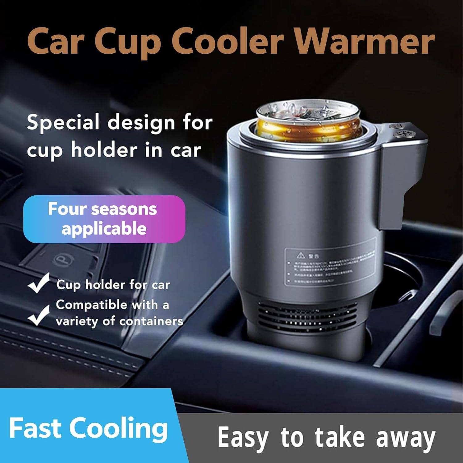 Porta-copos Inteligente com Aquecimento e Refrigeração para Carro