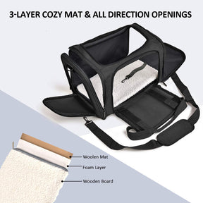 Bolsa de Transporte para Cães e Gatos de Pequeno e Médio Porte até 6,8 kg