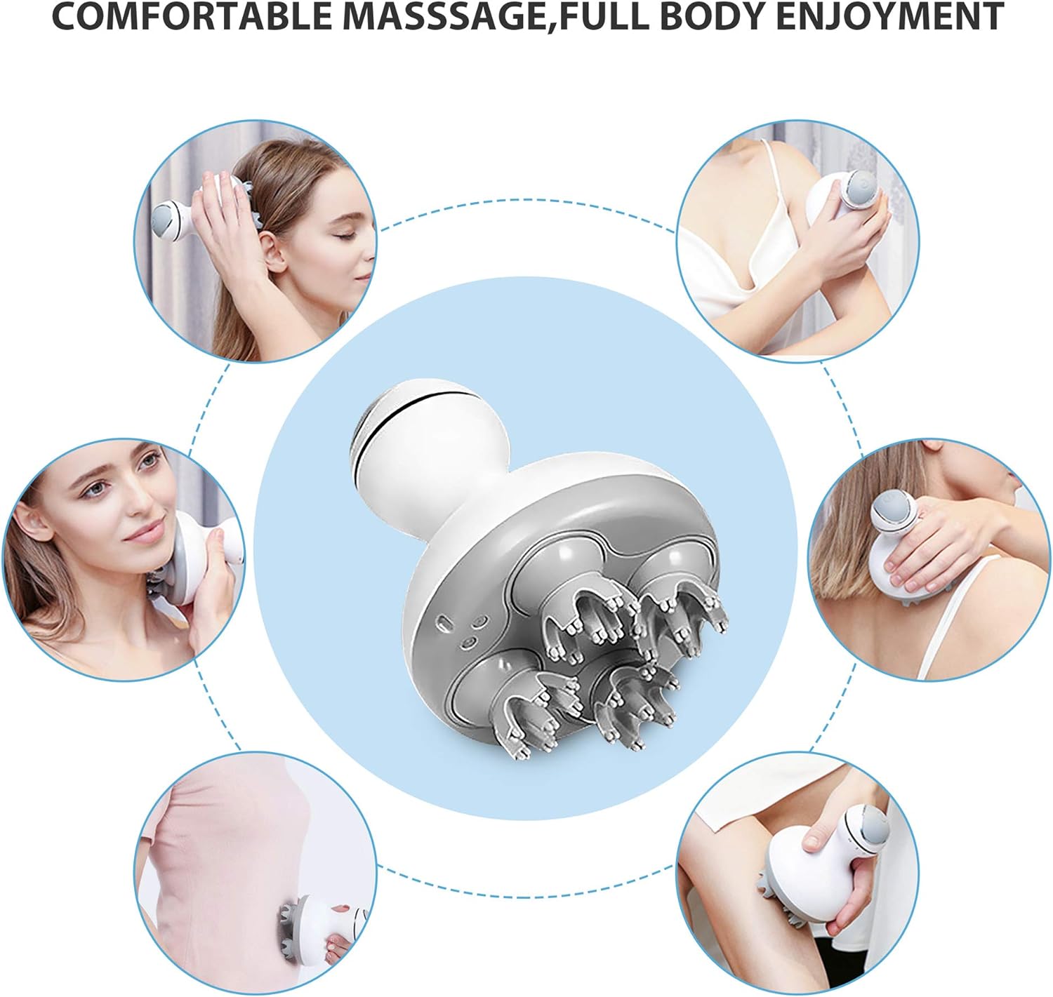 Massageador de couro cabeludo
