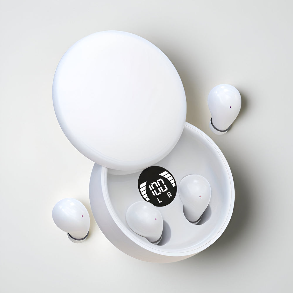 Mini Fones de Ouvido Sem Fio Intra-auriculares com Controle de Toque e Recarregáveis