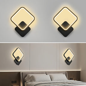 Luminária de Parede LED Quadrada Moderna | Iluminação Geométrica Minimalista