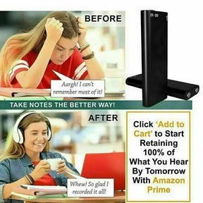 Mini Gravador Ativado por Voz