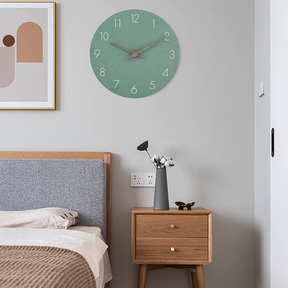 Relógio de Parede Minimalista Nork | Design Contemporâneo em Madeira