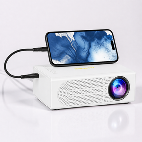 Miniprojetor Portátil para Filmes e Jogos com Suporte a 1080P