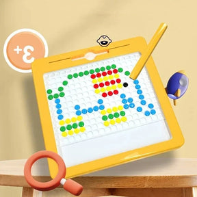 Prancheta Magnética Grande para Desenho Infantil Quadro de Pontos Magnéticos Montessori
