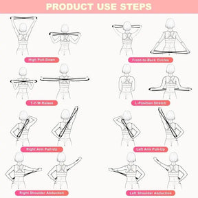 Figure-8 Resistance Band – Shoulder Back Posture Correction & Strength Training
