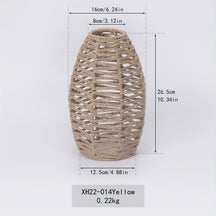Modern Handwoven Rope Pendant Shade | Natural Woven Ceiling Light
