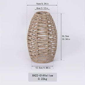 Modern Handwoven Rope Pendant Shade | Natural Woven Ceiling Light