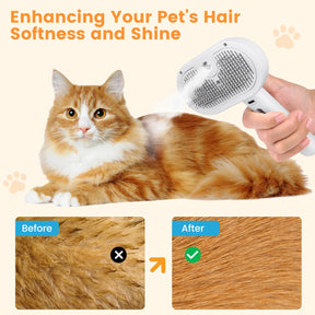 Escova a Vapor para Gatos e Cachorros