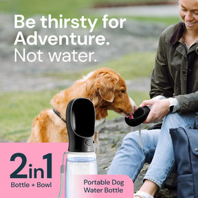 Garrafa de água portátil de 560 ml para cães