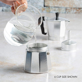 Cafeteira Italiana Clássica para Espresso e Café, Moka Pot para Preparo de Café ao Estilo Italiano e Cubano