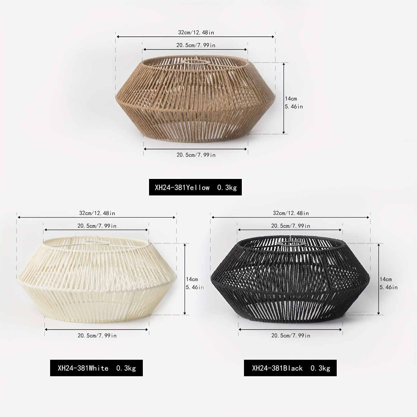 Cúpula de Luminária Pendente de Corda de Papel Feita à Mão | Design Natural Moderno