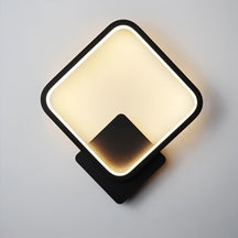 Luminária de Parede LED Quadrada Moderna | Iluminação Geométrica Minimalista