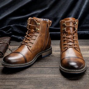 Botas Masculinas de Inverno Outdoor Duráveis e Quentes Estilo Utilitário Urbano