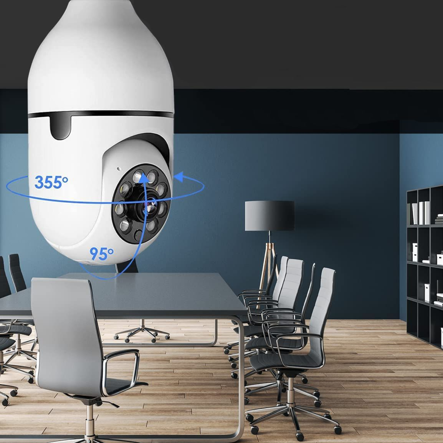 Wireless Indoor /  Outdoor Smart HD Light Bulb Security Camera