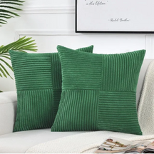 Corduroy Cushion Covers | Luxury Striped Throw Pillow Covers