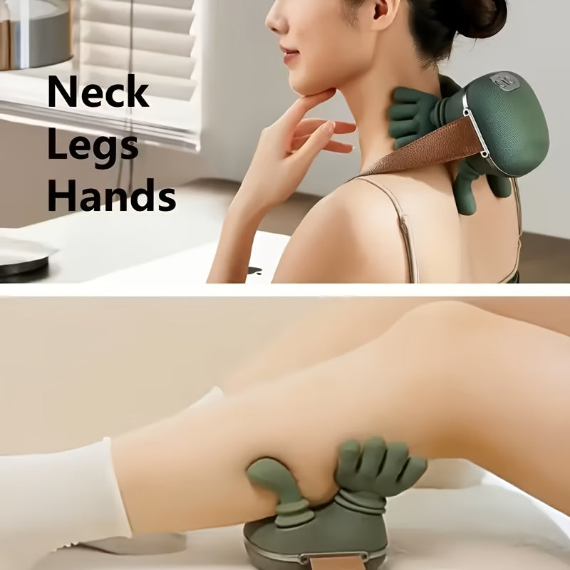 Massageador de Pescoço Portátil Elétrico para Relaxamento Profundo de Ombros