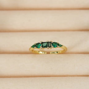 Conjunto de Anéis Dourados para o Dia das Mães, Anéis Boho Empilháveis com Strass