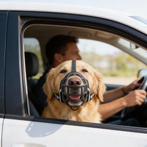 Focinheira para Cães – Segura, Ajustável, Respirável e Antimordida