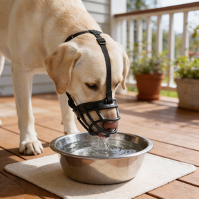 Focinheira para Cães – Segura, Ajustável, Respirável e Antimordida