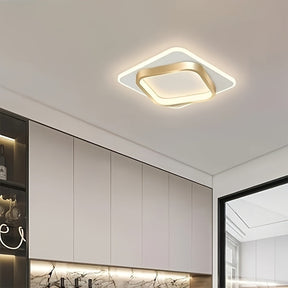 Luminária de Teto LED Quadrada Moderna | Plafon Geométrico Minimalista