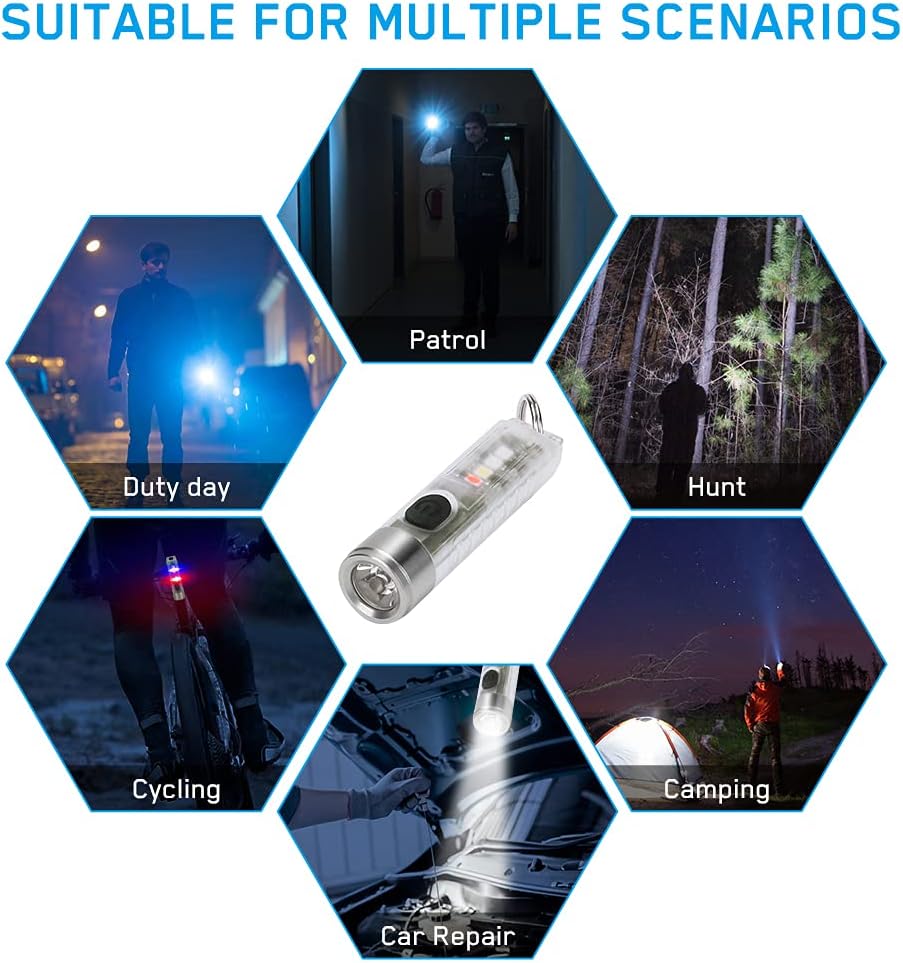 Lanterna de Chaveiro Recarregável