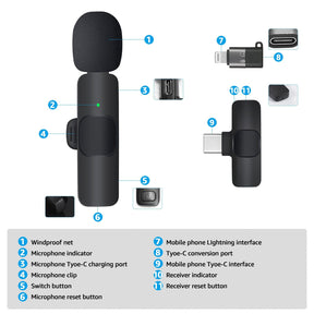 Microfone de lapela