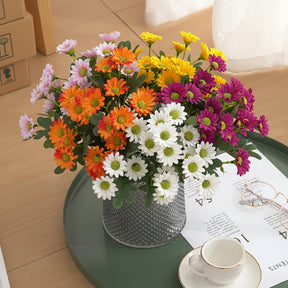 Arranjo de Flores Artificiais de Margarida para Centro de Mesa de Dia das Mães