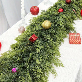 Guirlanda de Natal Artificial Folhagem Decoração Art Déco para Lareira e Escada