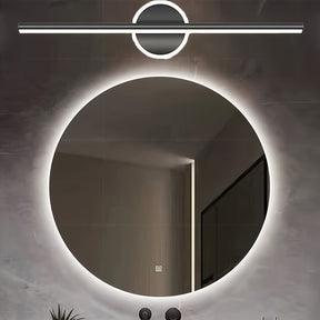 Arandela de LED Luxe | Luminária de Parede Minimalista Preta e Dourada