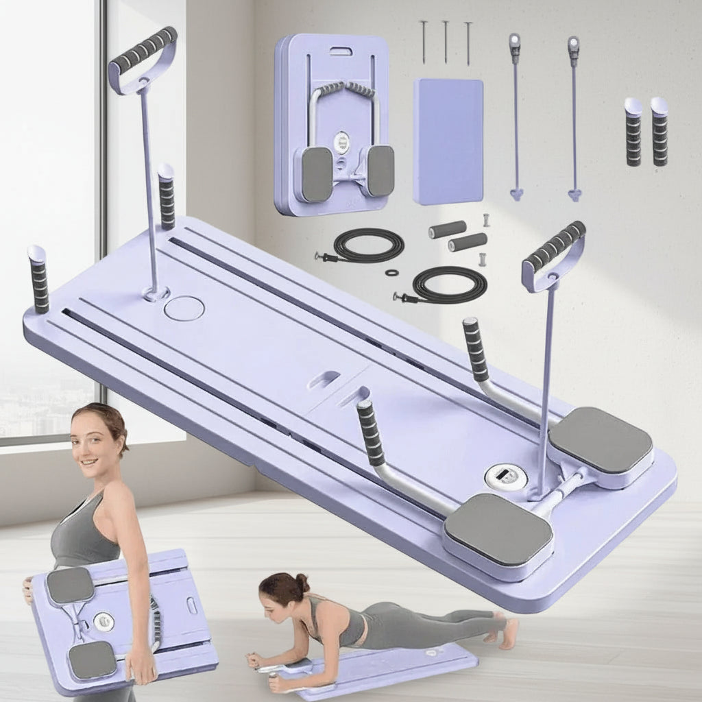 Treinador de Core Plano com Assistência de Resistência Ab Roller para Exercícios em Casa