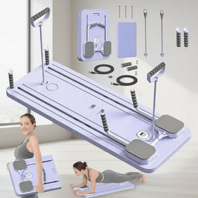 Treinador de Core Plano com Assistência de Resistência Ab Roller para Exercícios em Casa