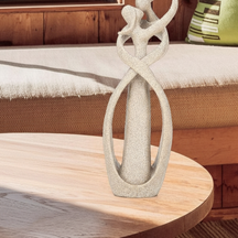 Escultura Abstrata Moderna em Resina Estatueta de Casal Decoração para Casa