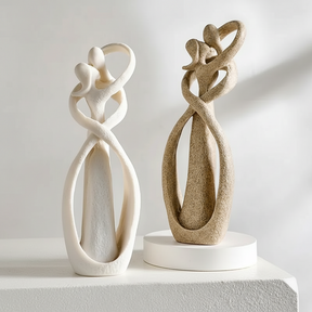 Escultura Abstrata Moderna em Resina Estatueta de Casal Decoração para Casa