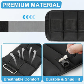 Ankle Weights Adjustable Fitness Leg Training Set