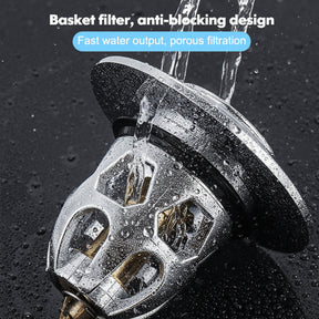 Válvula de Escoamento Pop Up em Aço Inox para Pia de Banheiro com Filtro Anti-entupimento