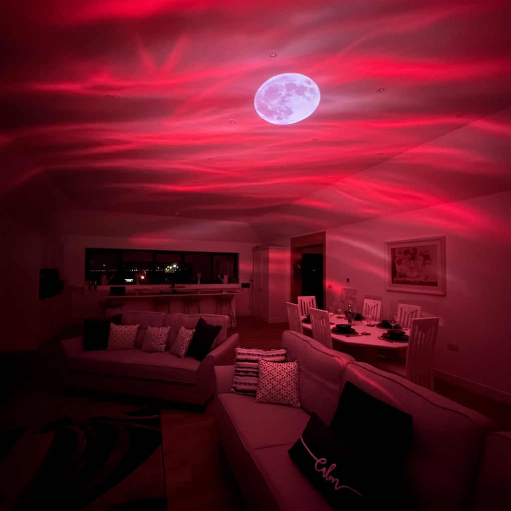 Projetor de Aurora Boreal Luminária LED Galáxia com Controle Remoto