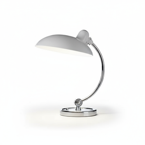 Luminária de Mesa ScandiArc | Design em Metal Curvo Inspirado na Bauhaus