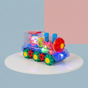 Trem de Brinquedo Elétrico Infantil com Luz e Música que Dança