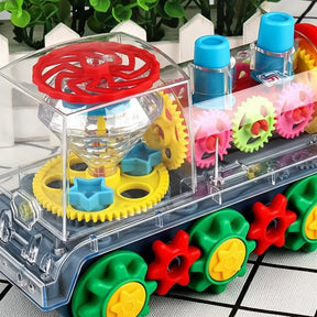 Trem de Brinquedo Elétrico Infantil com Luz e Música que Dança